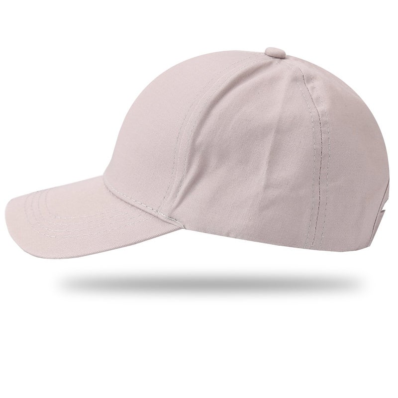 Bocianelli Criss Cross Hat Washed Distressed Baseball Cap Ponytail Hat High Messy Bun Ponycap for Women Plain-Black - Image 3